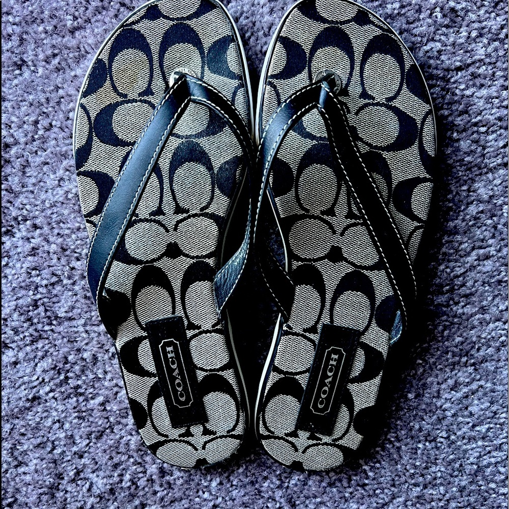 Coach flip flops